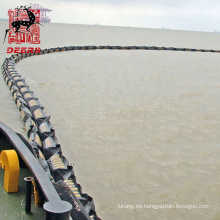 Auge inflable del caucho de la contención del derrame de petróleo del flotador sólido de la inundación de las algas marinas del mejor precio de la fábrica de China